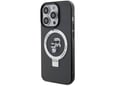 KARL LAGERFELD ovitek za MagSafe Karls Full Body iPhone 16 Pro Max, prozorno črn