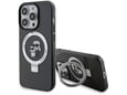 KARL LAGERFELD ovitek za MagSafe Karls Full Body iPhone 16 Pro Max, prozorno črn