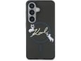KARL LAGERFELD ovitek za MagSafe Samsung Galaxy S26 5G, prozorno črn