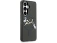 KARL LAGERFELD ovitek za MagSafe Samsung Galaxy S26 5G, prozorno črn