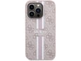 Maska za telefon iPhone 15 Pro Guess MagSafe 4G Pu Printed Stripes