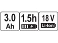 Yato Baterija YT-828462 18 V Li-ion 3 Ah