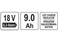 Yato Baterija YT-828465 18V Li-Ion 9Ah