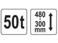 Yato Hidraulična dizalica 50 t
