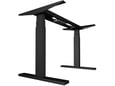 UVI gaming miza Desk, hrast Sonoma, črna