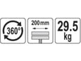 Yato Bravarska stega 200mm 29.5kg