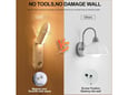 LED lampa zidna JWD bela
