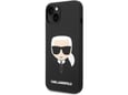 Maska Karl Lagerfeld MagSafe Compatible Case Liquid Silicone Karl Head for iPhone 14 Black
