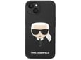 Maska Karl Lagerfeld MagSafe Compatible Case Liquid Silicone Karl Head for iPhone 14 Black