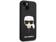 Maska Karl Lagerfeld MagSafe Compatible Case Liquid Silicone Karl Head for iPhone 14 Black