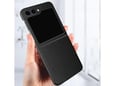 Maska Leather za Samsung Galaxy Z Flip 5 crna