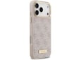 Maska Guess 4G Logo Plate MagSafe za iPhone 17 Pro Max pink