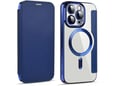 Maska na preklop Coral Mag Case Book za iPhone 15 Pro Max plava