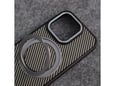 Maska Carbon Stand Mag Case za iPhone 16 Pro crna