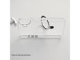 Maska Berlia Clear Bracket Magnetic za iPhone 16 Plus srebrna