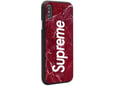Maska Supreme print za iPhone XS Max crvena