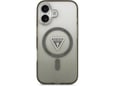 Maska Guess IML Gradient Triangle Logo MagSafe za iPhone 17 siva