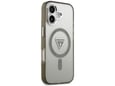 Maska Guess IML Gradient Triangle Logo MagSafe za iPhone 17 siva