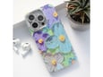 Maska Painting Flower za iPhone 15 Pro plava
