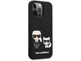 Maska Karl Lagerfeld Silicone Case Karl&Choupette za iPhone 13 Pro 6.1 in crna.
