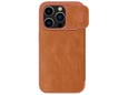Maska na preklop Nillkin Qin Pro za iPhone 15 Pro Max braon