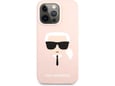 Maska Karl Lagerfeld Hc Silicone Karl Head za iPhone 13 Pro Light Pink.