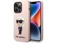 Maska Karl Lagerfeld Hc Silicone NFT Ikonik za iPhone 15 Pro roze