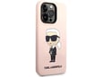 Maska Karl Lagerfeld Hc Silicone NFT Ikonik za iPhone 15 Pro roze