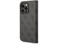 Maska na preklop Guess PC/ TPU 4G Metal Camera Outline Book za iPhone 14 Pro Max crna.