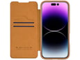 Maska na preklop Nillkin Qin Prop za iPhone 16 braon