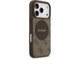 Maska Guess 4G Circle Classic Logo MagSafe za iPhone 17 Pro braon