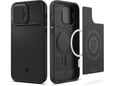 Maska Spigen Optik Armor MagSafe za iPhone 14 crna.