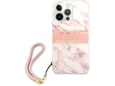 Maska Guess Marble Strap za iPhone 13 Pro 6.1 in pink.