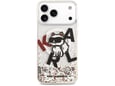 Maska Karl Lagerfeld Liquid Glitter Choupette Logo MagSafe za iPhone 17 Pro Max bela