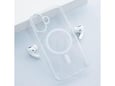 Maska Berlia Crystal Armor Magnetic za iPhone 16 transparent bela