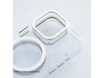 Maska Berlia Crystal Armor Magnetic za iPhone 16 transparent bela