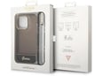 Maska Guess za iPhone 14 Pro hardcase Translucent Pearl Strap crna.