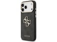 Maska Guess 4G Metal Logo Gold Frame za iPhone 17 Pro Max crna