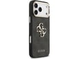 Maska Guess 4G Metal Logo Gold Frame za iPhone 17 Pro Max crna