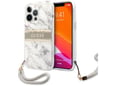 Maska Guess Marble Strap za iPhone 13 Pro siva.