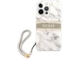 Maska Guess Marble Strap za iPhone 13 Pro siva.