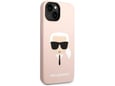Maska Karl Lagerfeld Liquid Silicone Karl Head za iPhone 14 Pink.