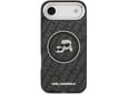 Maska Karl Lagerfeld IML Glitter Karl & Choupette Heads Logo MagSafe za iPhone Air crna
