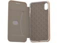 Maska na preklop Teracell Leather za iPhone XS Max crvena