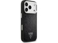 Maska Case Guess Glitter Triangle Logo MagSafe za iPhone 17 Pro crna
