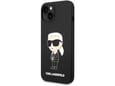 Maska Karl Lagerfeld Hc Silicone NFT Ikonik za iPhone 15 Plus crna