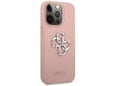 Maska Guess Saffiano Big 4G za iPhone 13 Pro metal pink.