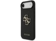 Maska Guess Grained Big 4G & Classic Logo do Apple za iPhone Air crna
