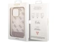 Maska Guess PC/ TPU Peony Glitter Script Logo za iPhone 14 Pro pink