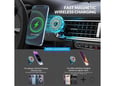 Auto drzac za telefon magnetni sa bezicnim punjenjem C25 crni